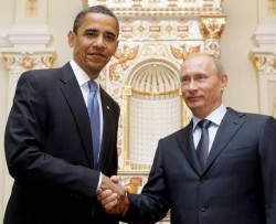 Путин поздравил Обаму 